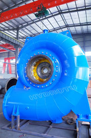 Turbina hidráulica de Francisco del eje horizontal/vertical con la cabeza del agua del proyecto de la hidroelectricidad los 30-300m