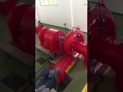 Potente turbina hidráulica con guía y corredor de acero inoxidable
