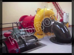 Turbina hidráulica Francis de eje horizontal pequeña de 400KW, Generador de turbina hidráulica Francis