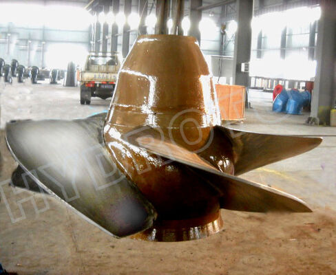 Turbina hidroeléctrica de tipo S con palas de acero inoxidable para cabeza de agua de 2 a 20 m y capacidad de 100 kW a 10 MW