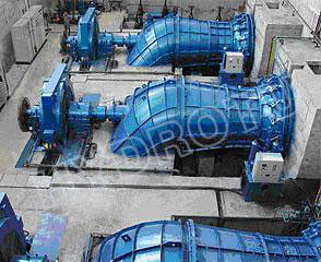Generador de turbina hidráulica horizontal de tipo S con palas de corredor de acero inoxidable