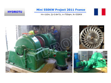 Turbina hidroeléctrica Turgo de alto rendimiento para proyectos hidroeléctricos de mediana duración