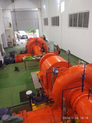 Turbina hidráulica de acero inoxidable con una potencia nominal de 100-10000 kW