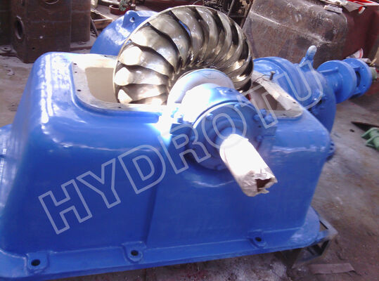 Turbina hidroeléctrica Turgo con potencia nominal de 100KW-2000KW, corredor de acero inoxidable y eficiencia del 88% para plantas hidroeléctricas