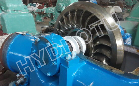 Turgo Hydro Turbine with 100KW-2000KW Rated Output, Up To 88% Efficiency, and 70m-200m Head Range